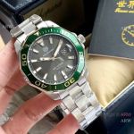 Japan Grade Copy Tag Heuer Aquaracer 300 Quartz Watch Green Bezel
